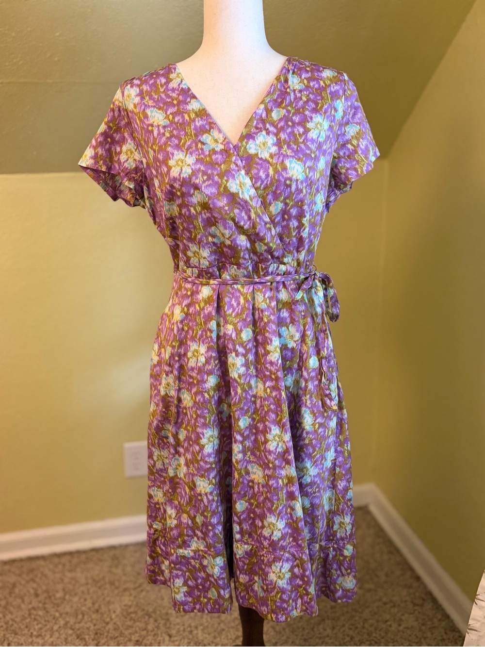 Lands' End 100% Cotton Dress With Pockets! Retro 1940’s Style, Housedress